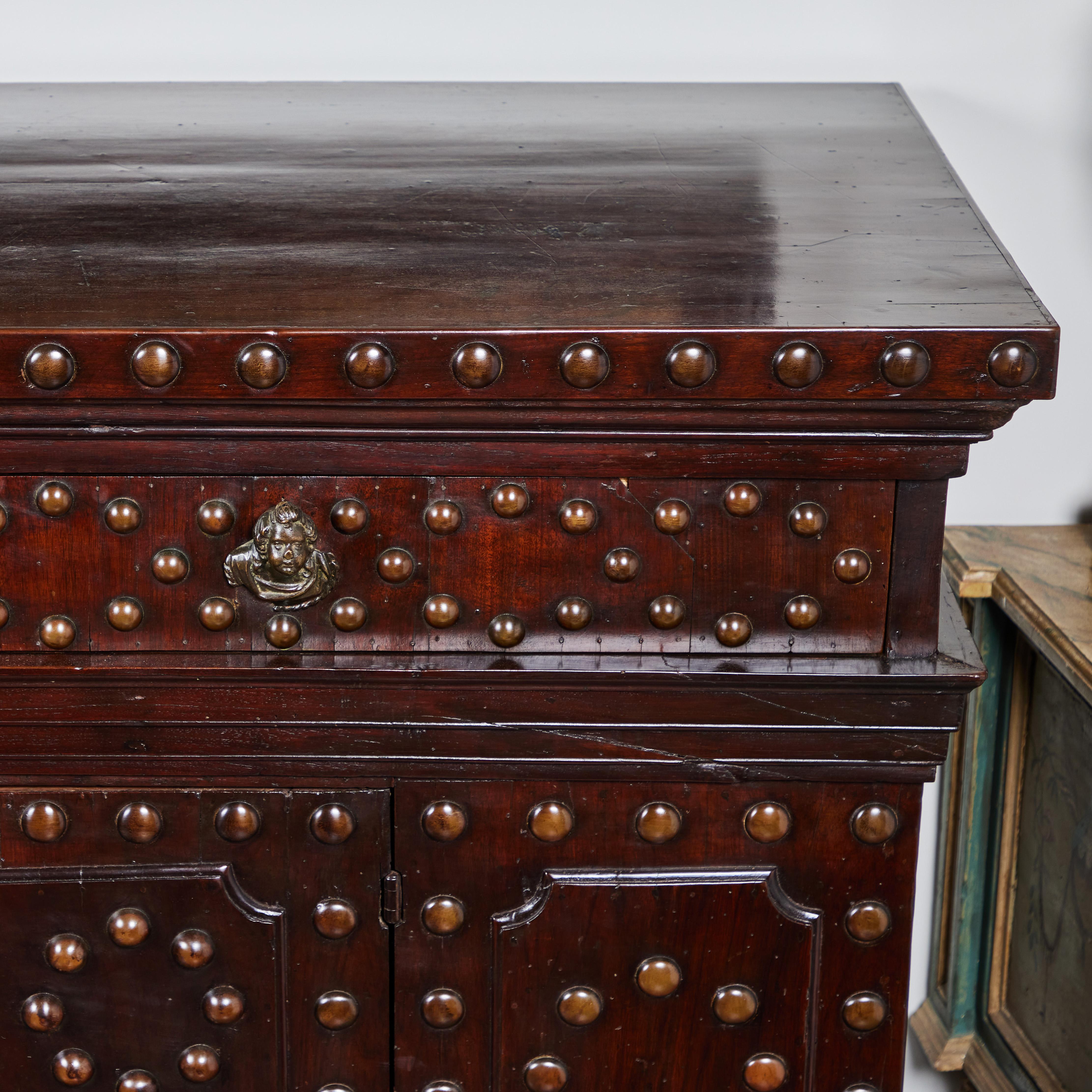 Baroque Tuscan Studded Buffet For Sale