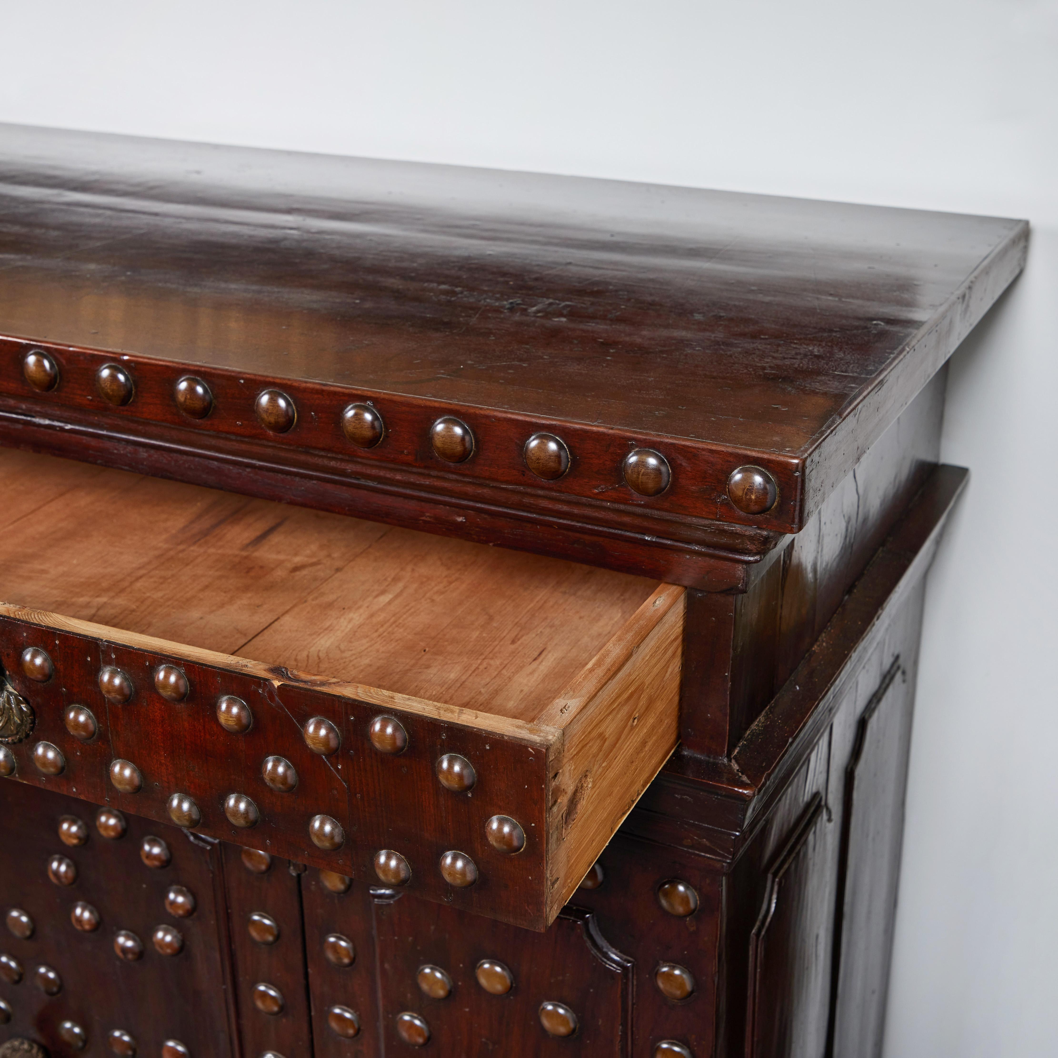 Early 19th Century Tuscan Studded Buffet For Sale
