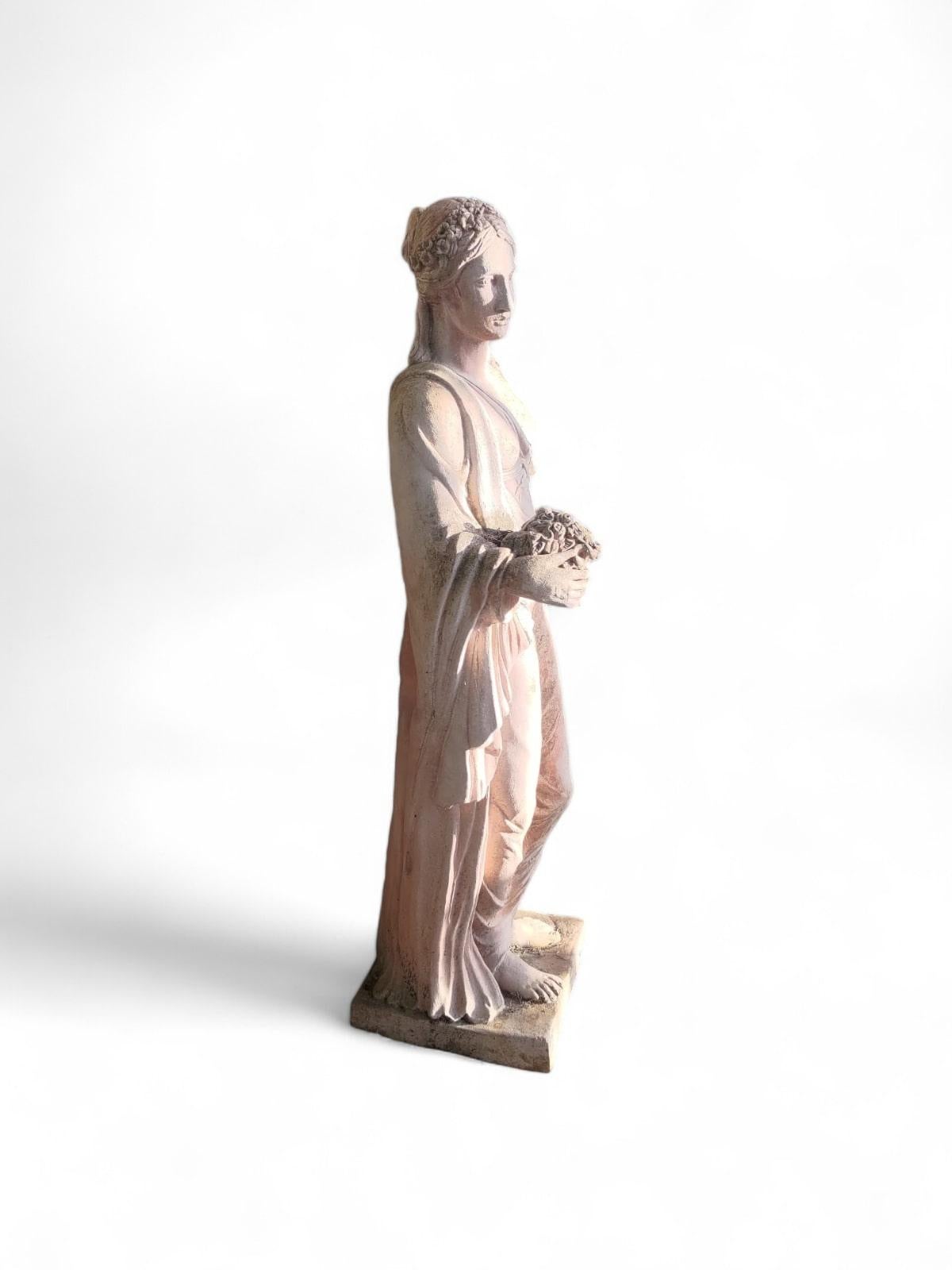 20ième siècle Statue toscanne en terre cuite - 125 cm en vente