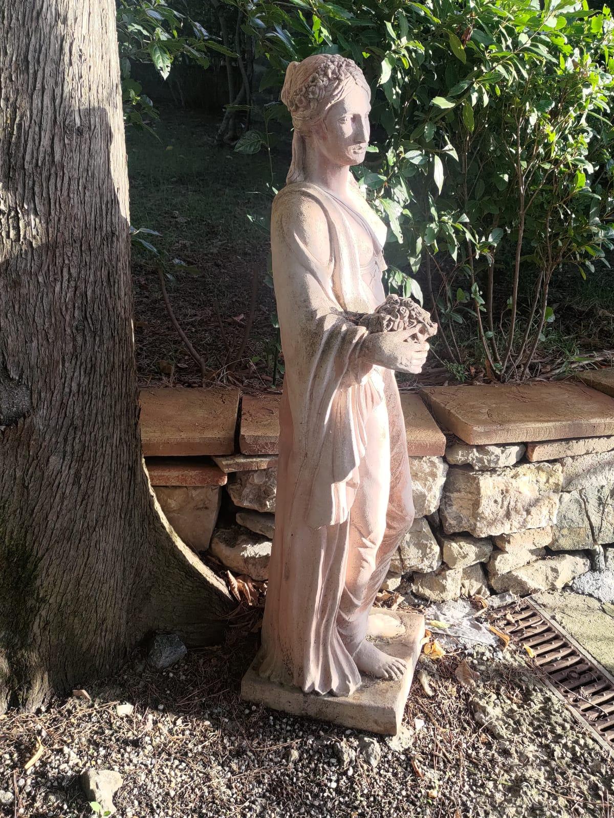 Statue toscanne en terre cuite - 125 cm en vente 2