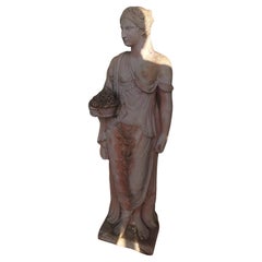 Statue toscanne en terre cuite - 125 cm