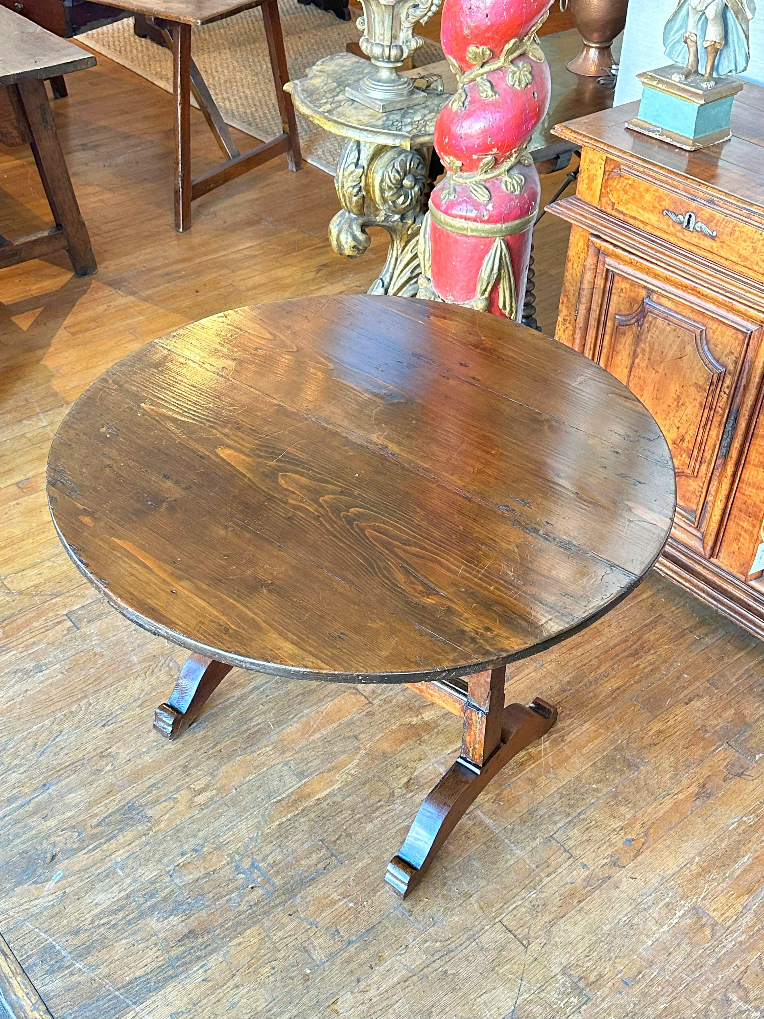 19th Century Tuscan Tilt - Top Table Circa 1850 For Sale