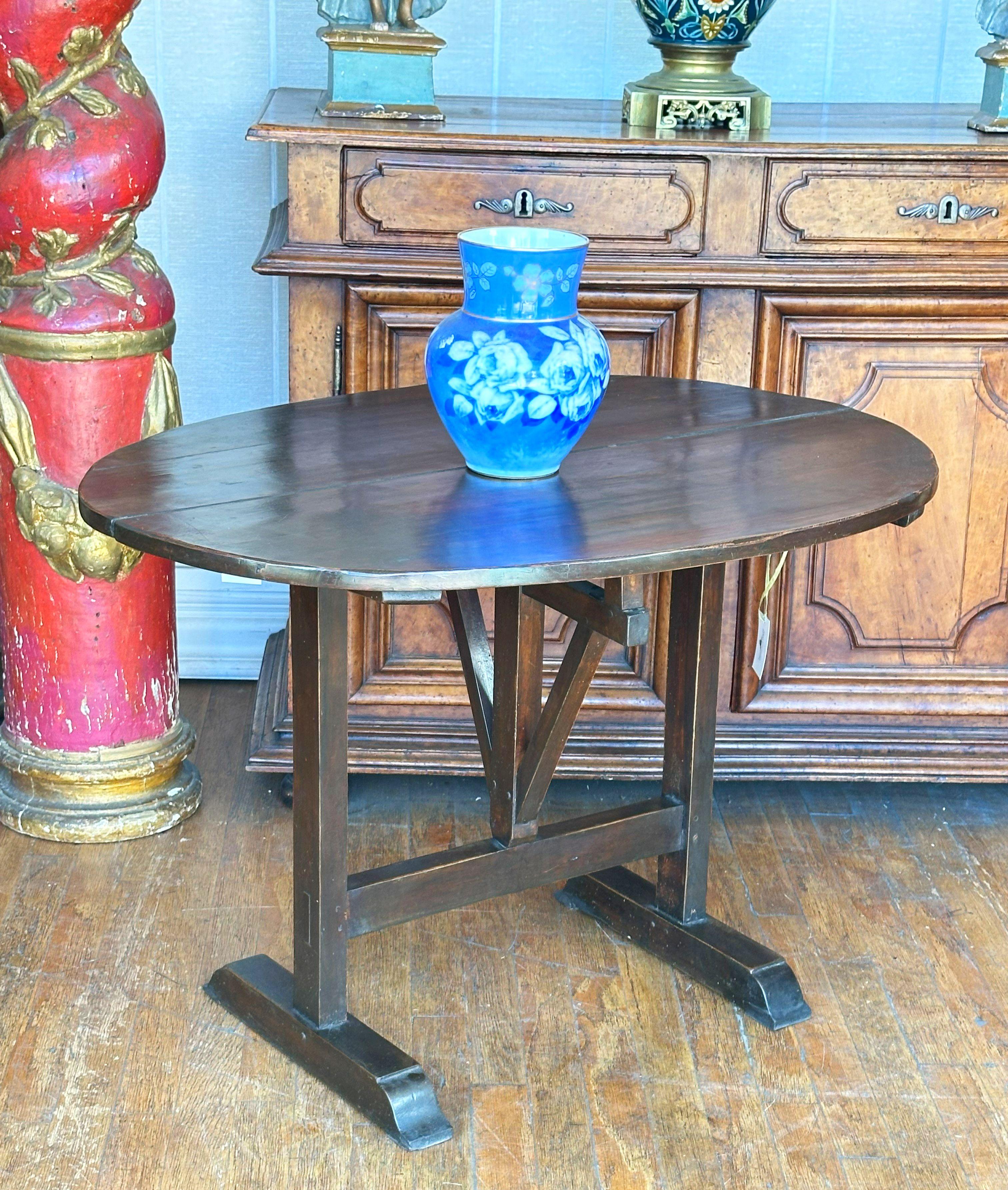 18th Century and Earlier Tuscan Trestle Table, circa 1720 For Sale