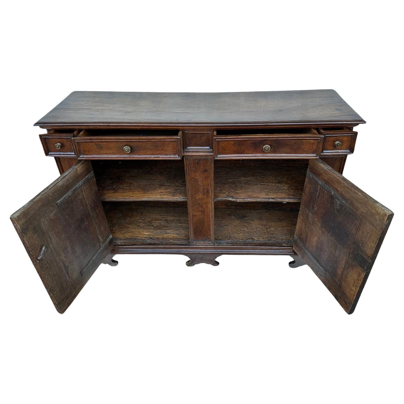 Mid-19th Century Tuscan Walnut Buffet For Sale