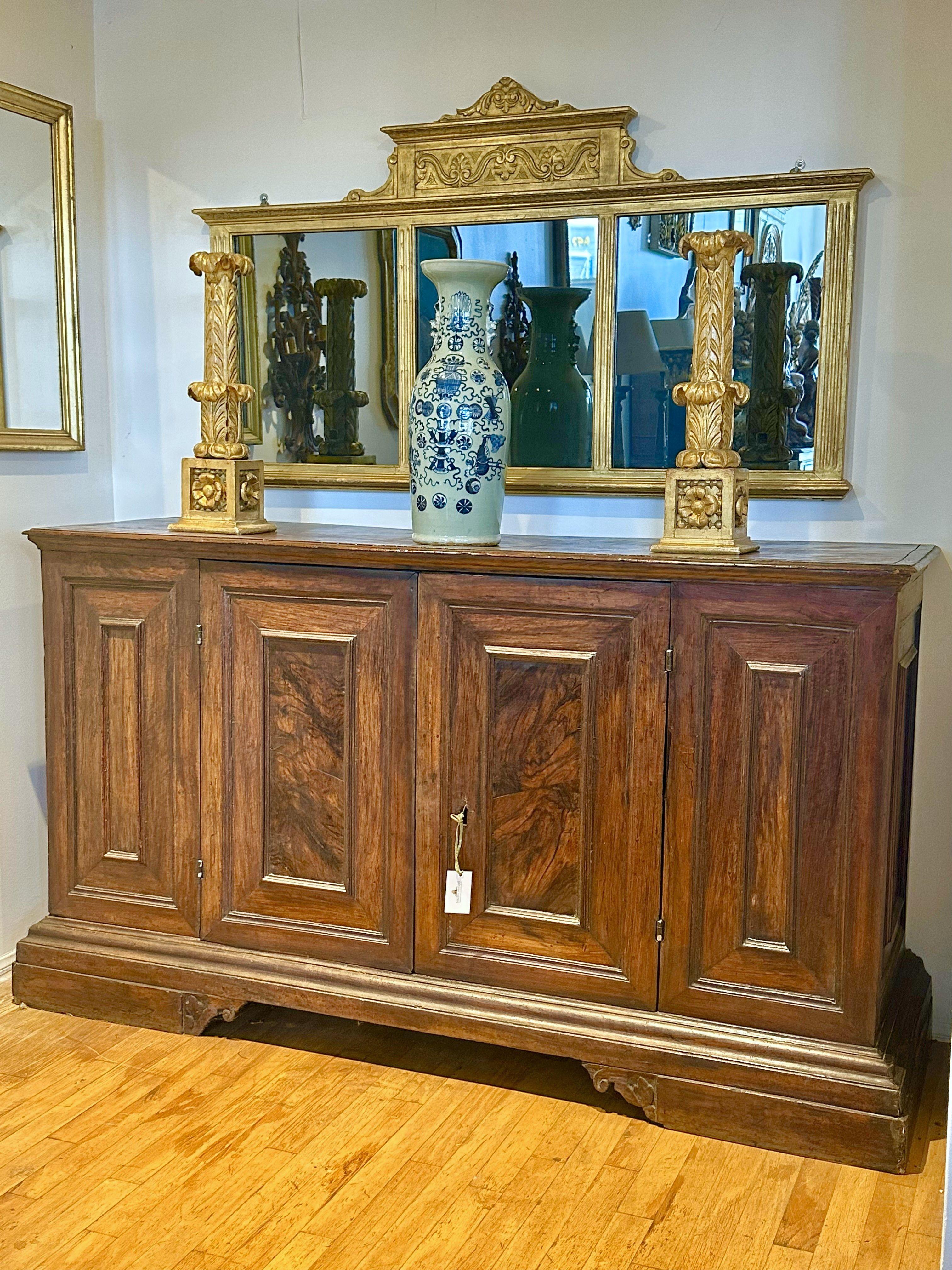 Tuscan Walnut Credenza, circa 1700 For Sale 5
