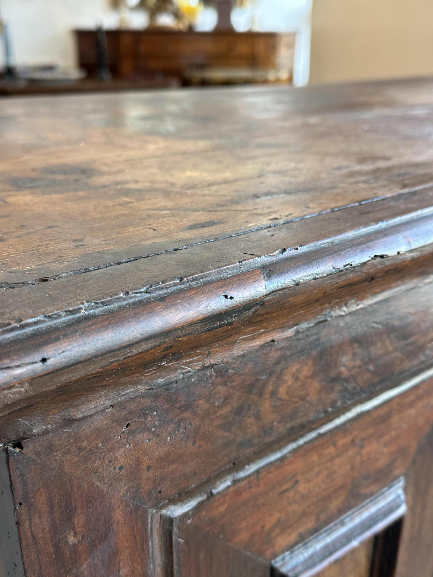 Baroque Tuscan Walnut Credenza, circa 1700 For Sale