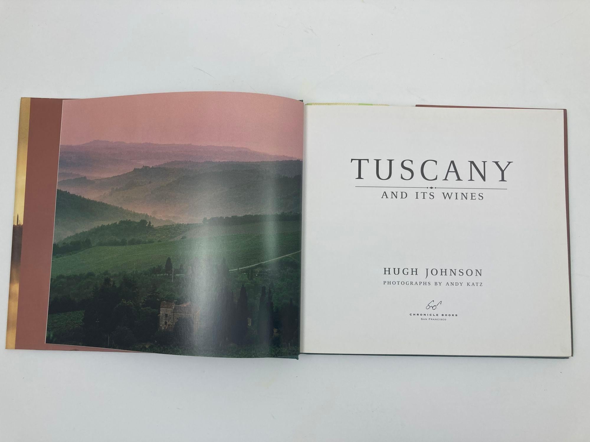 20th Century Tuscany and Its Wines By Hugh Johnson Hardcover Book 2000 For Sale