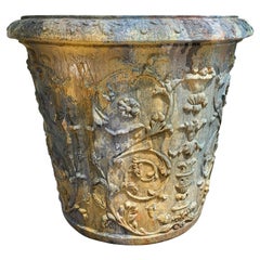 Vase à fleurs de TUSCANE Ø73 CM DE L'ANCIENNE FABRICATION RICCERI 20ème Siècle