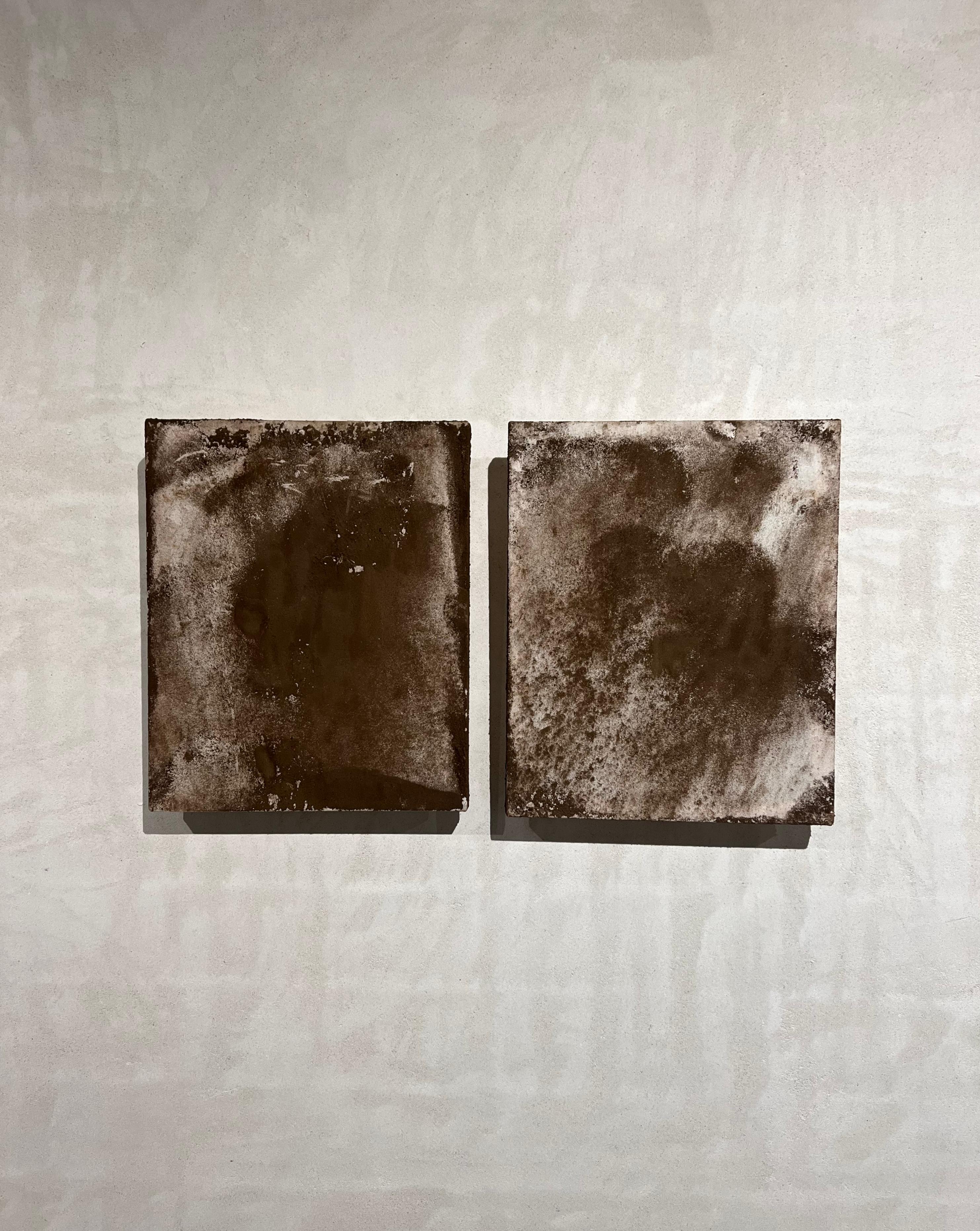 Art Povera painting, Land art, Cotton canvas and pine wood, Original, Brown. - Arte Povera Painting by TUSET