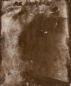 Art Povera painting, Land art, Cotton canvas and pine wood, Original, Brown.