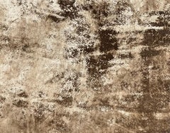 Vuoto e pieno, pittura informale con pigmenti naturali su cotone con cornice