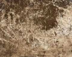 Vuoto e pieno, pittura informale con pigmenti naturali su cotone con cornice