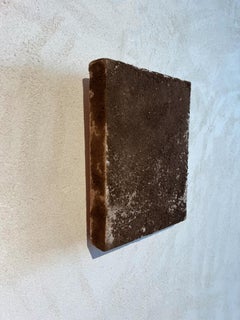 Land art, Cotton canvas and pine wood, Original piece, Brown, Organic shapes.