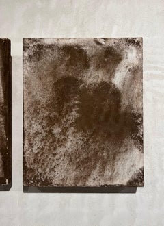 "Land paintings (or what painting is not)", Cotton canvas and pine wood, Brown.