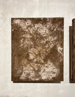 "Land paintings (or what painting is not)", toile de coton et bois de pin, Brown.