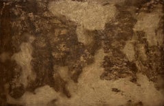 Pittura organica del paesaggio, pigmento naturale con forme astratte, arte concettuale