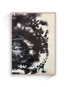 Inchiostro originale su carta, Espressionista astratto contemporaneo