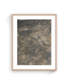 "Under construction", Original painting with concrete on paper, Art Povera