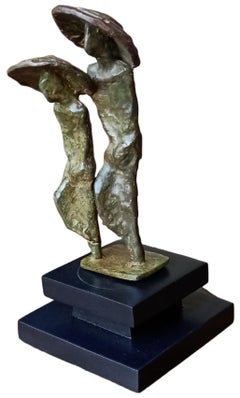 Sans titre, sculpture en bronze, brunâtre figuratif d'un artiste contemporain, en stock