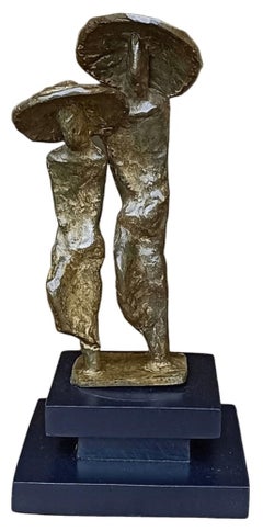 Untitled, Bronze Sculpture, Figurative Brownish by Contemporary Artist“In Stock”