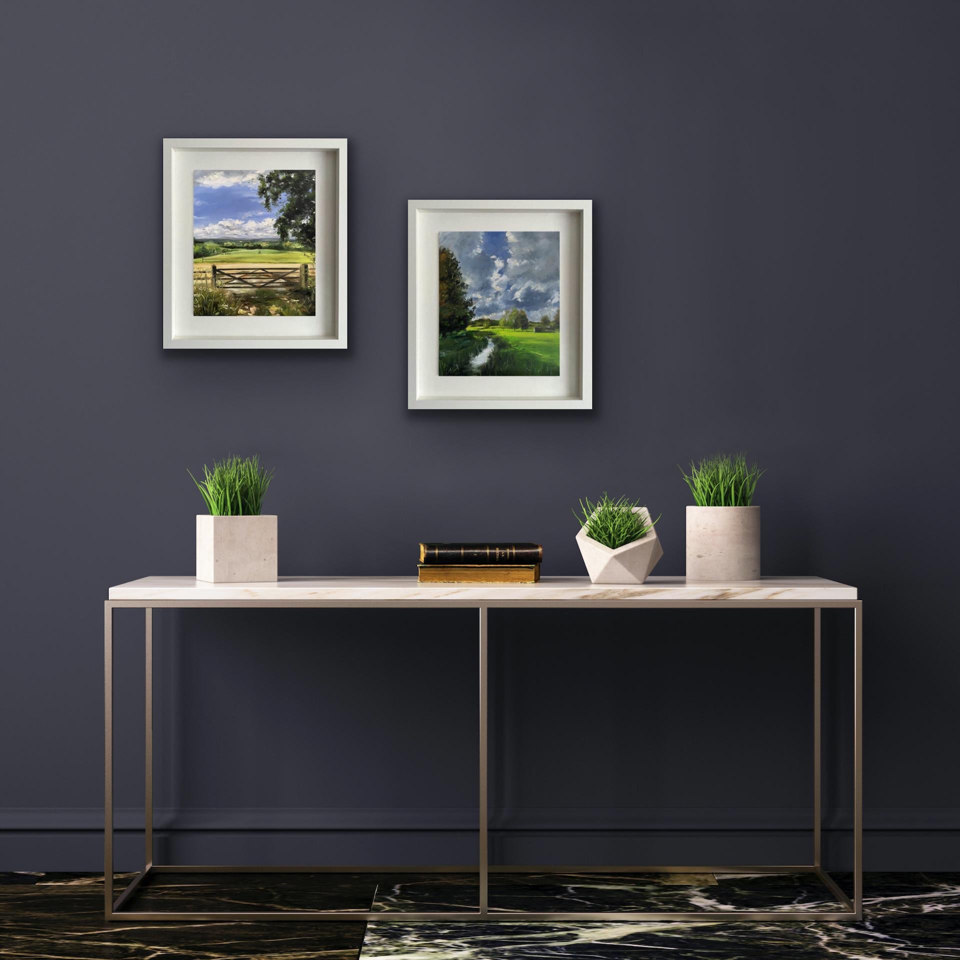 Cotswold Landscape Diptych by Tushar Sabale

Consists of
Gated Fields In Cotswold
River Coln In Cotswold Hills

Each piece is individually £550

Each piece is individually H30cm x W25cm x D1cm unframed and H43cm x W38cm x D3cm framed

Minimum wall