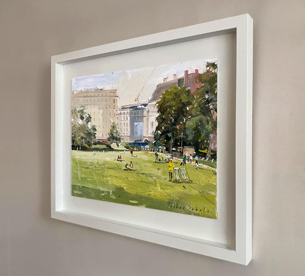 Greenpark, London, Traditional Cityscape Painting, Contemporary London Painting For Sale 1