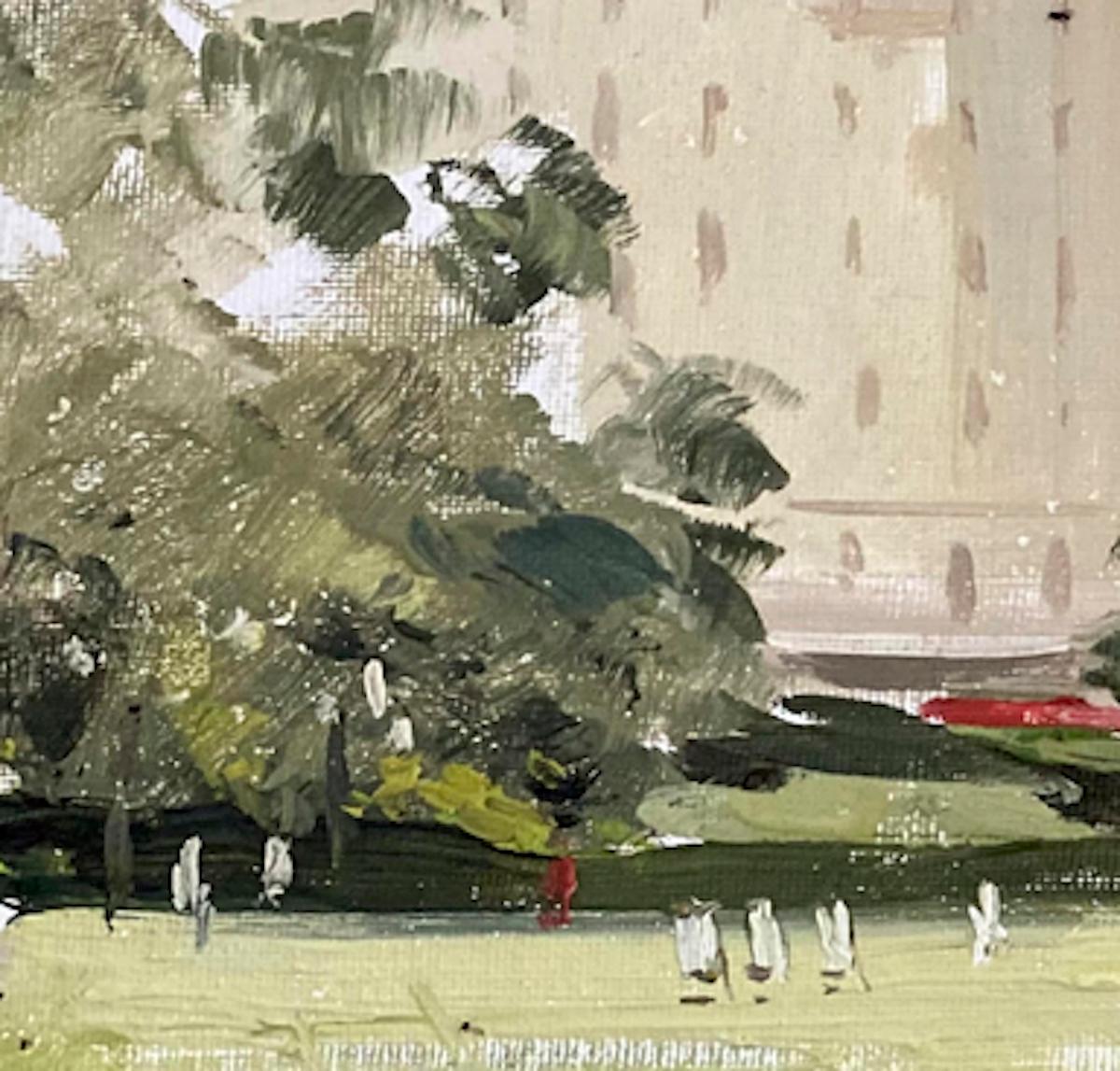 Greenpark, Londres, peinture de paysage urbain traditionnel, peinture contemporaine de Londres en vente 1