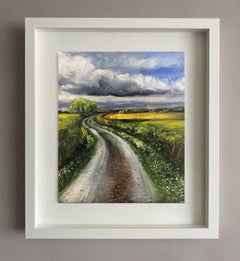 Tushar Sabale, Country Road in Cotswold, Original Affordable Painting