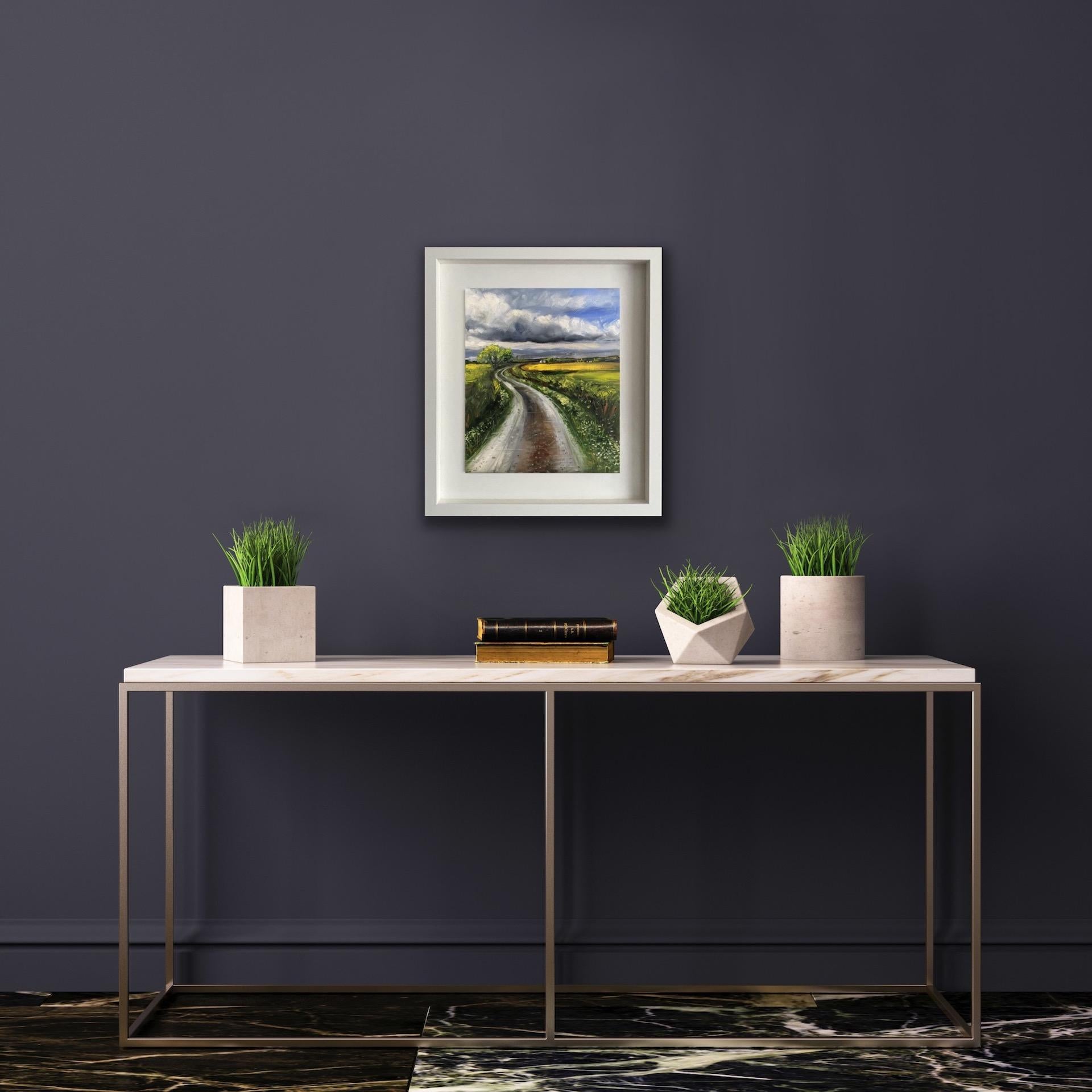 Tushar Sabale, Landstraße in Cotswold, Original preiswertes Gemälde im Angebot 3