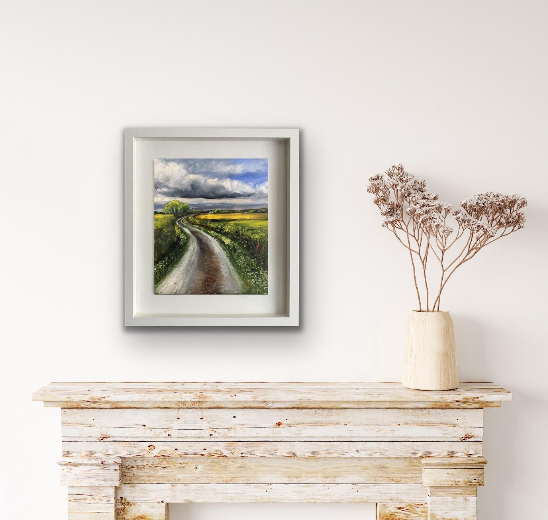 Tushar Sabale, Landstraße in Cotswold, Original preiswertes Gemälde im Angebot 4