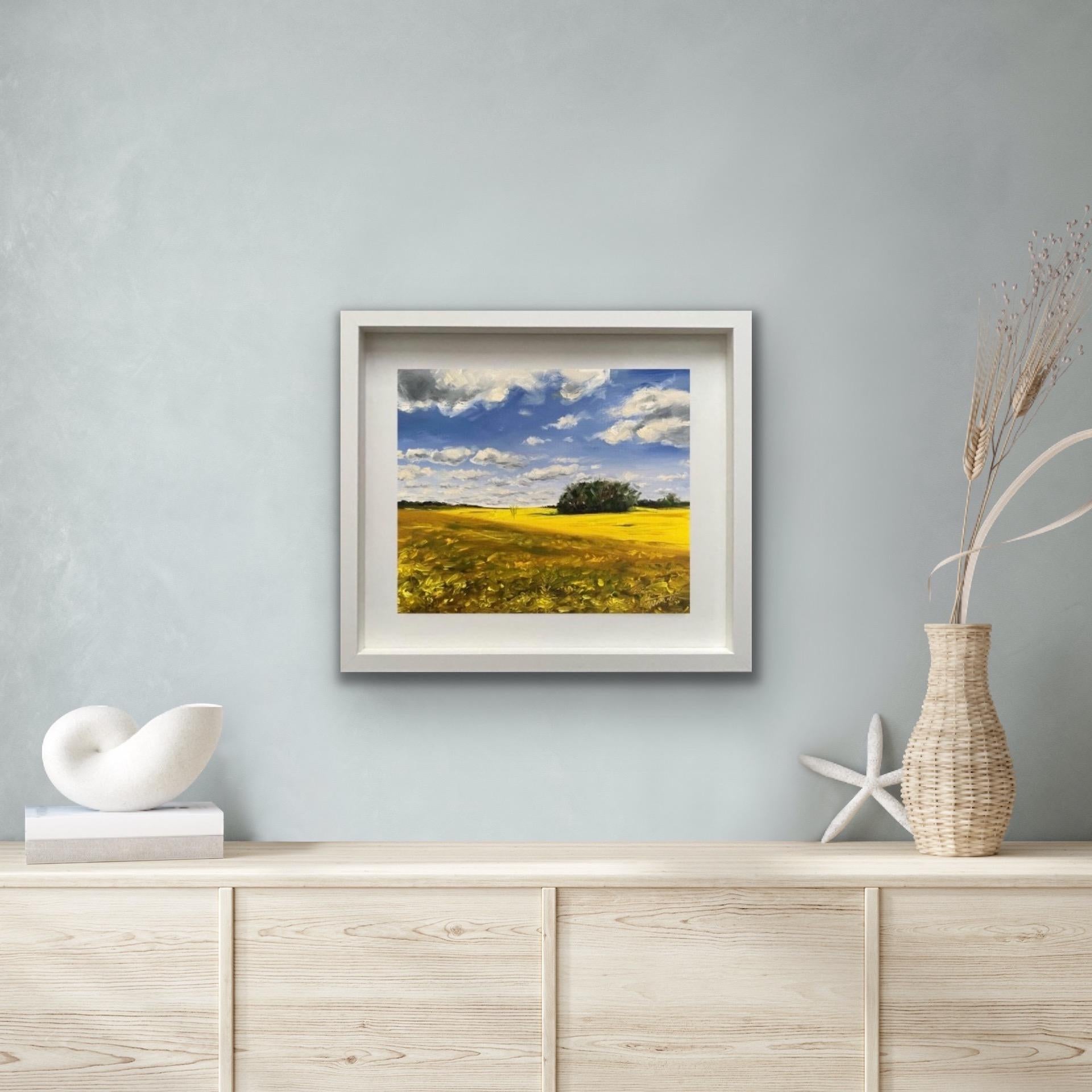 Rapeseed Fields in Cotswold by Tushar Sabale [2020]
Original
Oil on board
Image size: H:30 cm x W:25 cm
Complete Size of Unframed Work: H:30 cm x W:25 cm x D:1cm
Framed Size: H:43 cm x W:38 cm x D:3cm
Sold Framed
Please note that insitu images are