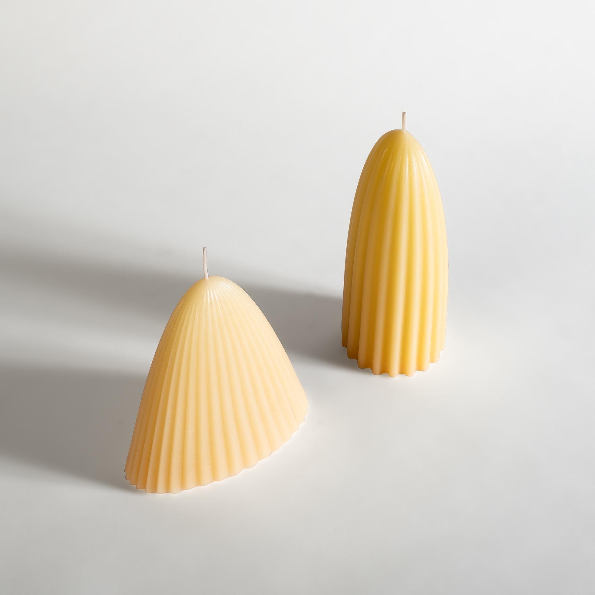 XXI secolo e contemporaneo Tusk Candle, Medium, Natural Beeswax in vendita