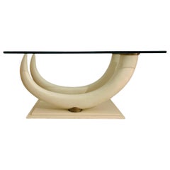 Tusk Coffee Table Attributed to Ralph Pucci for Maison Jansen
