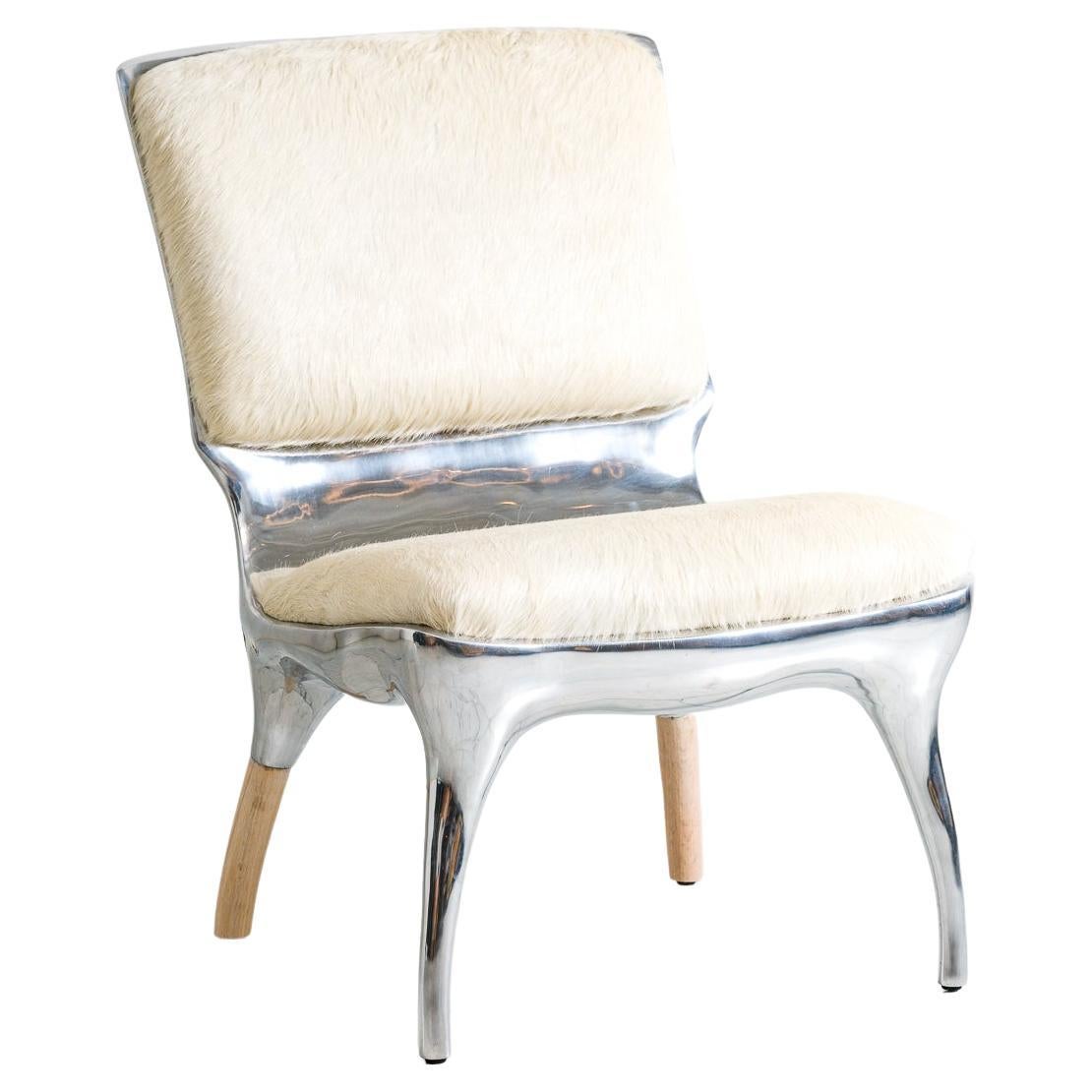 Tusk Lounge Chair II in Polished Aluminum, USA, 2022