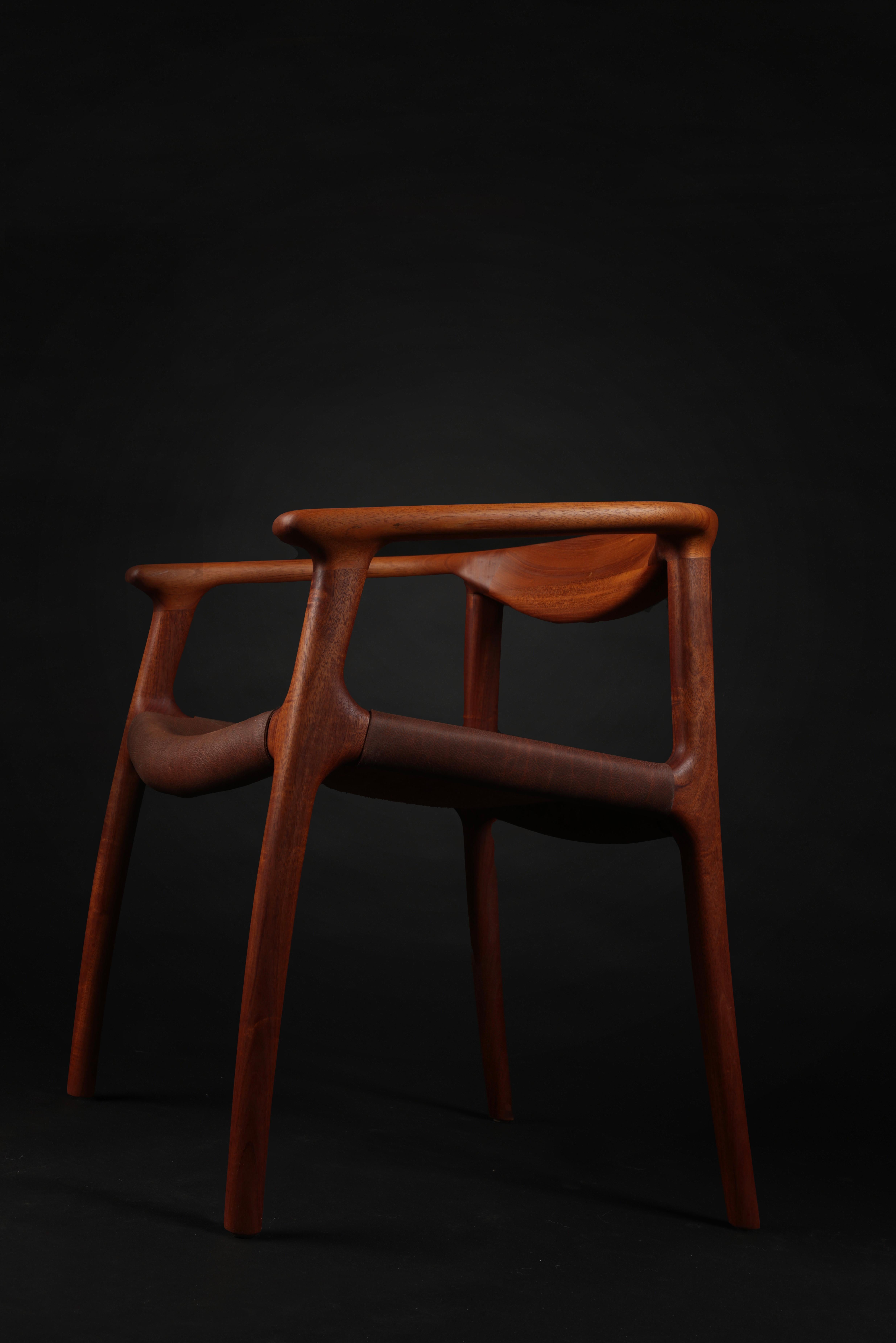 Modern Tusk Sling Chair by Möbius Objects For Sale