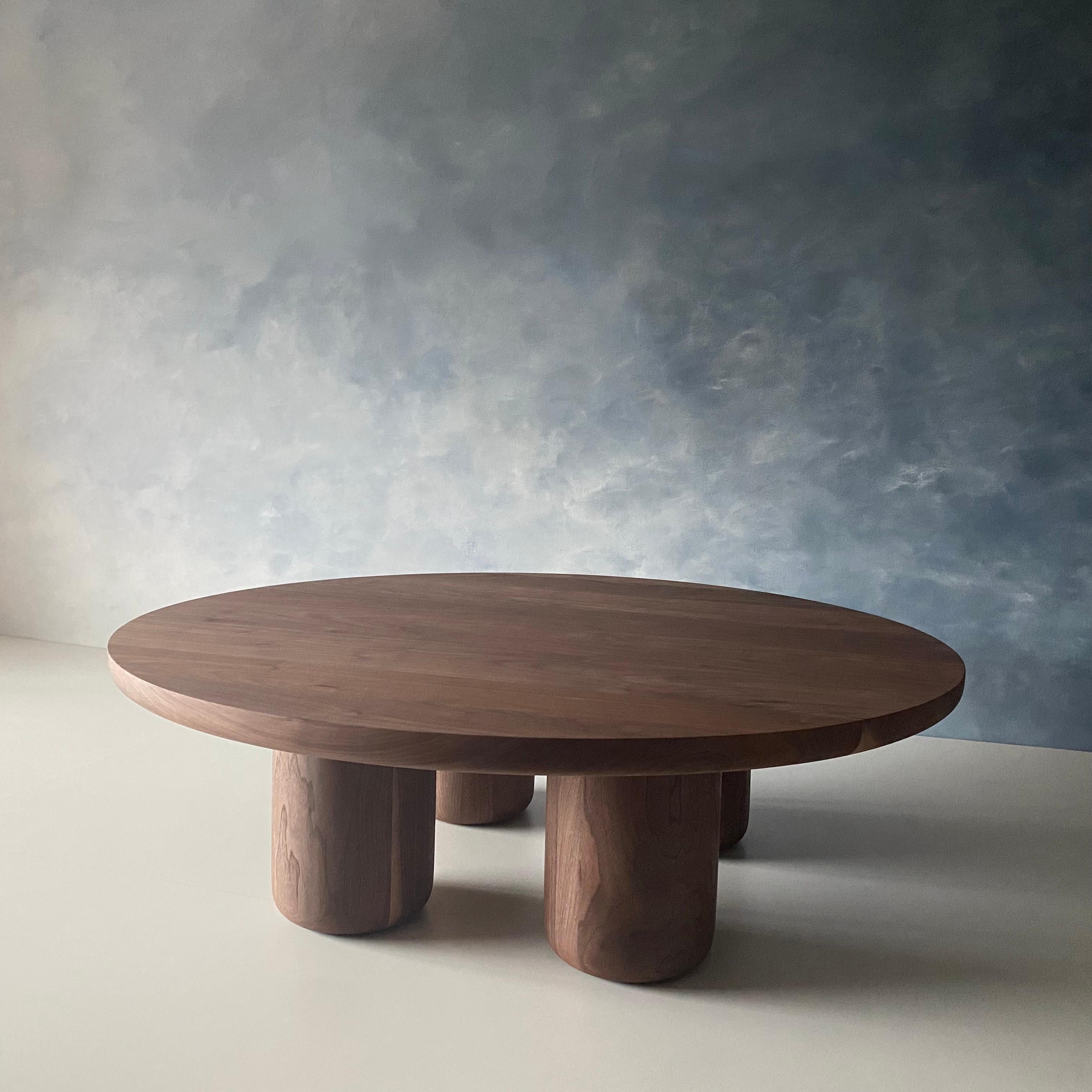 Turned Tusker Coffee Table by MSJ Furniture Studio For Sale