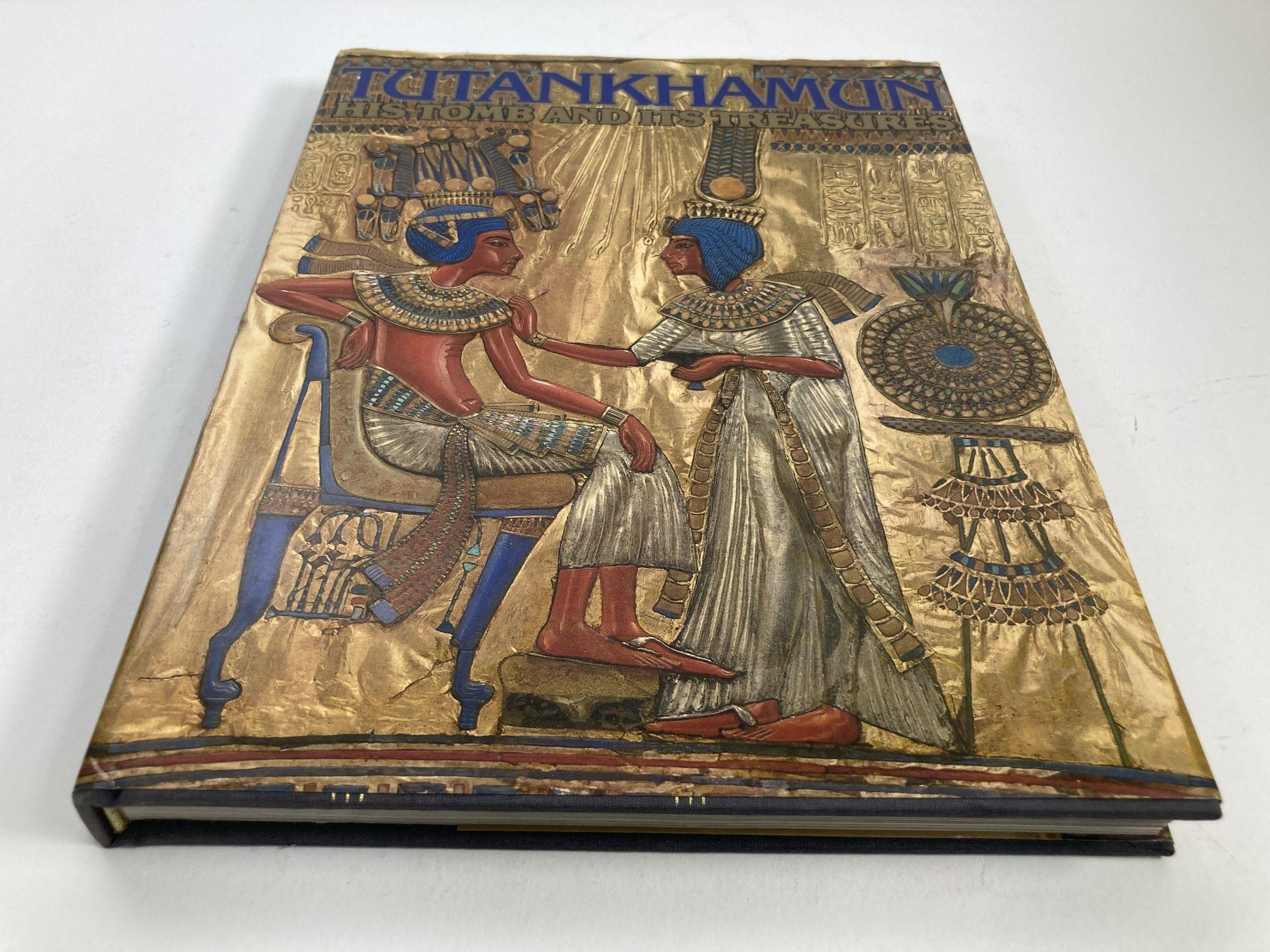Egyptian Tutankhamun: His Tomb and Its Treasures Hardcover Book