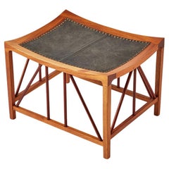 Tutankhamun mod 1063 mahogany stool by Josef Frank