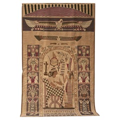 "Tutankhamun" - Textile Patchwork Tapestry c 1925