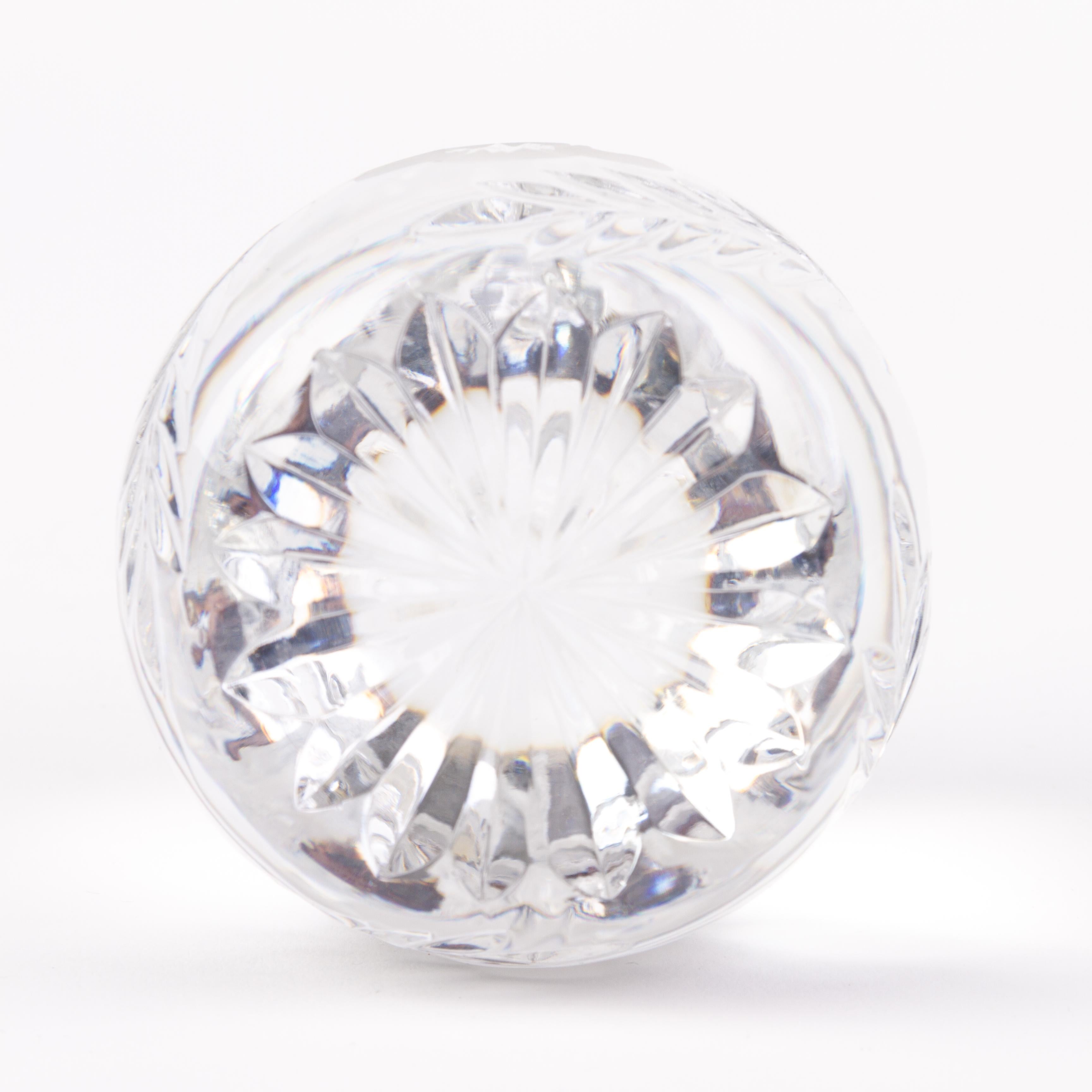 Tutbury Cut Crystal Egg Desk Paperweight  For Sale 1