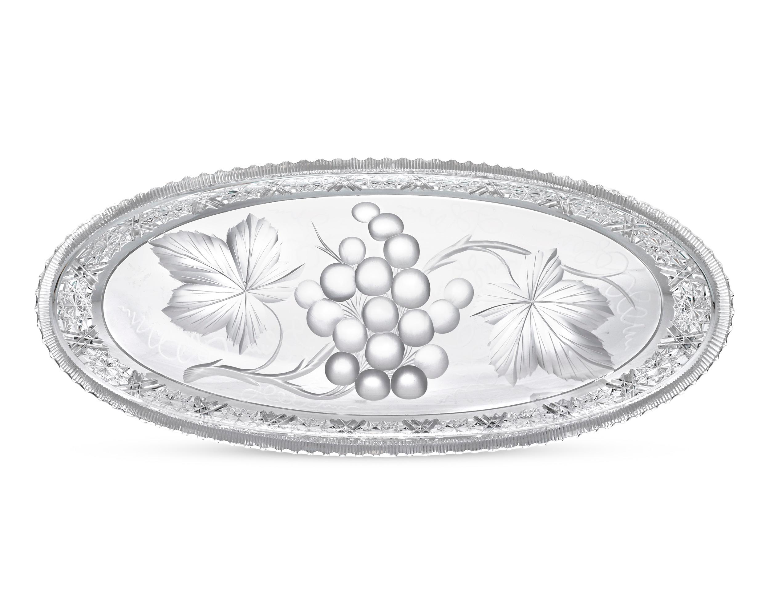 Other Tuthill Cut Glass Celery Tray