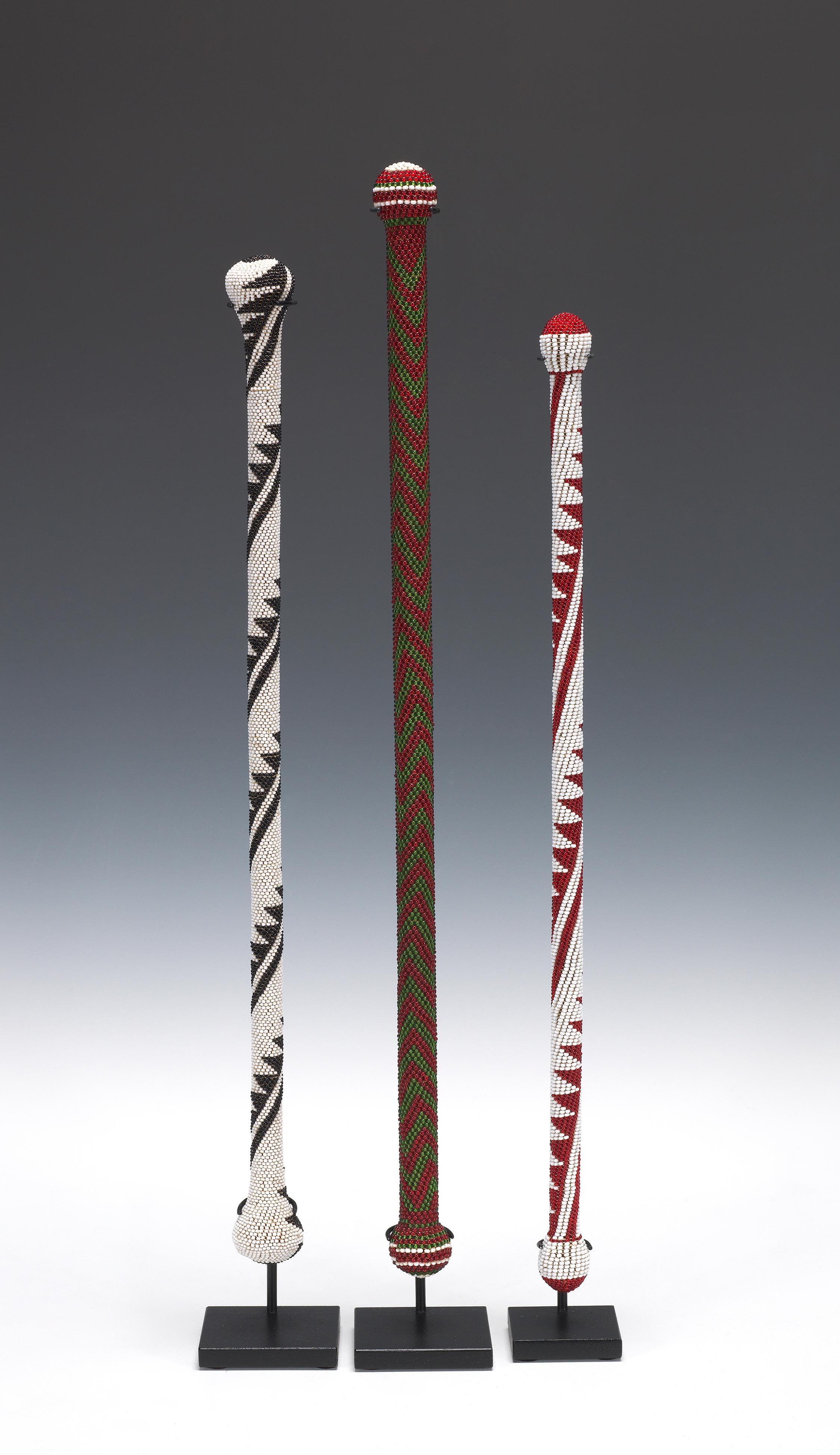 Bastones Tutsi Beaded Prestige Tribal en venta