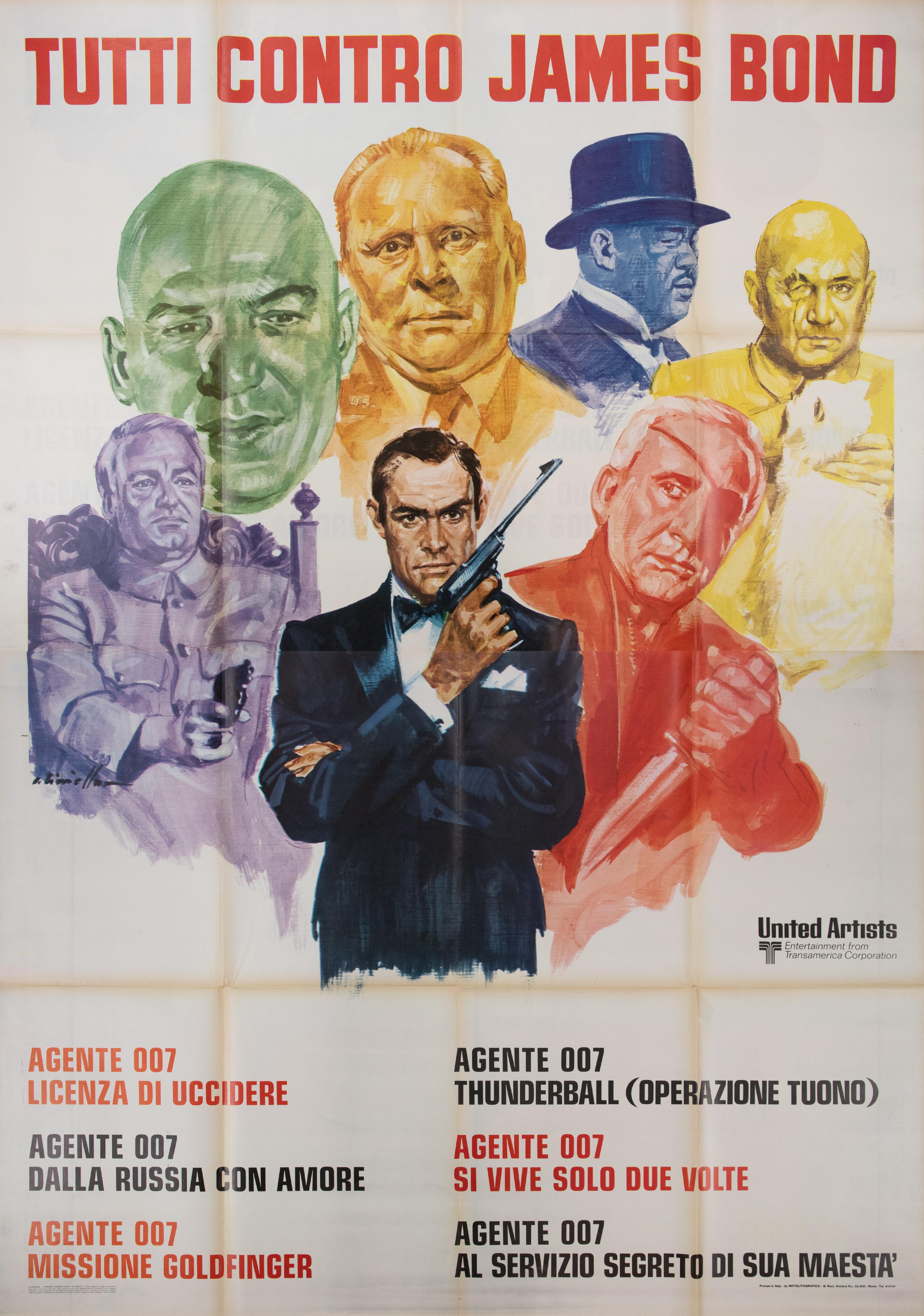 Tutti Contro James Bond, 1972 ca. In condizioni buone in vendita a Roma, IT