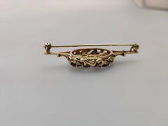 Tutti Frutti Brooch in 14 K Gold