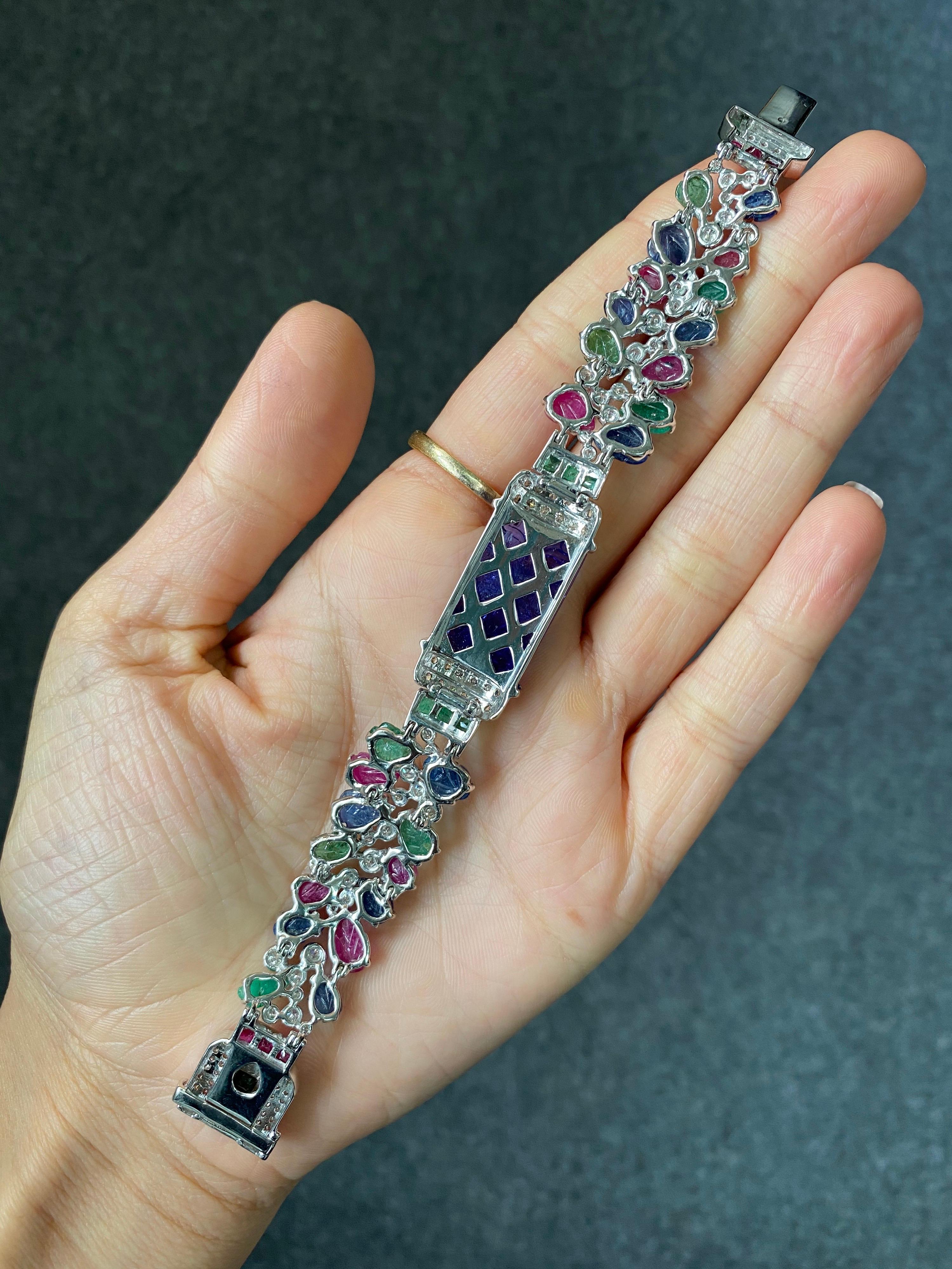 multicolored gemstone bracelet
