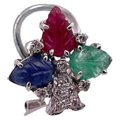 Tutti Frutti Earrings 18k White Gold