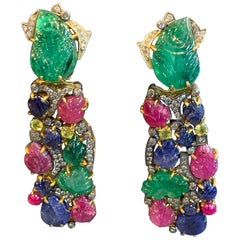Sapphire Clip-on Earrings