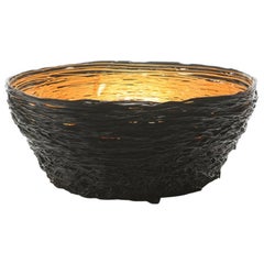 Tutti Frutti I Special XL Harzkorb in Mattschwarz, Gold von Gaetano Pesce