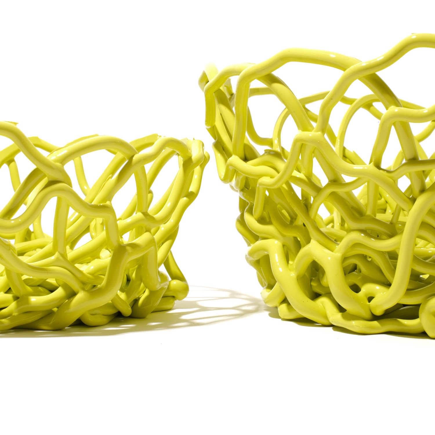 Gaetano Pesce Tutti Frutti II Basket XXL Resin Fluo Yellow For Sale 6