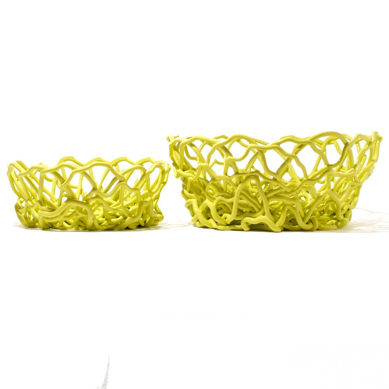 Gaetano Pesce Tutti Frutti II Basket XXL Resin Fluo Yellow For Sale 4